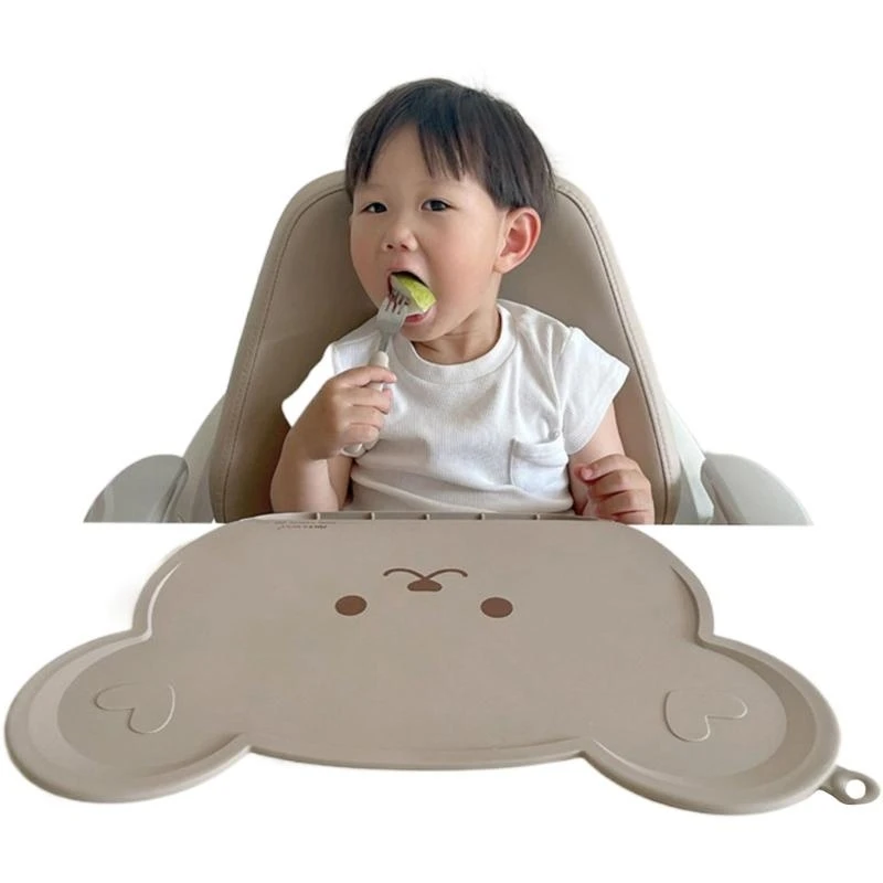 

M76C Silicone Placemats Baby with Catching Non-Slip Table Mats
