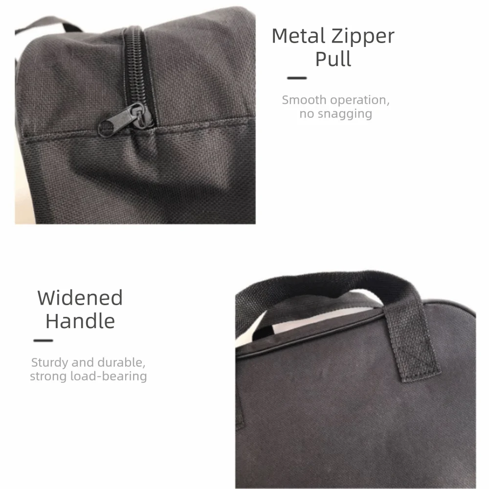 1pc Black Car Air Compressor Pump Kit Automotive Tool Organizer Bag Automotive