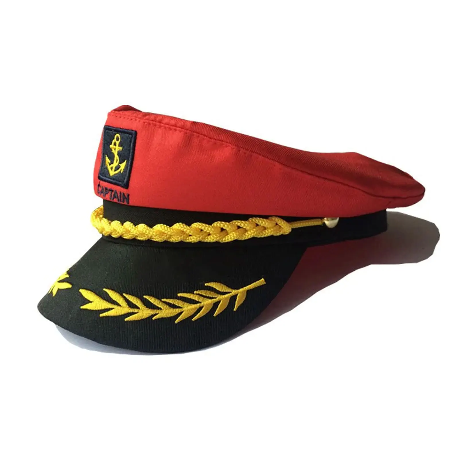 Gorra de Marinero para Adultos, Gorra Militar de Yate, Gorra de Capitán de Barco, Disfraz de Capitán de Barco, Gorra de Almirante de la Marina, Gorra de Capitán Bordada
