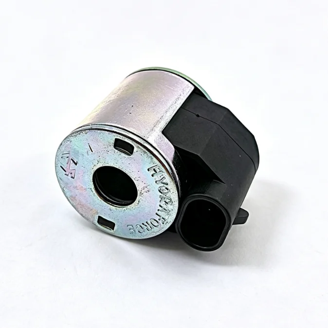 Silver Aluminum Alloy For Solenoid Coil 12V 24V For EC120 EC210 For EC360 For Excavator Electromagnetic Valve Parts