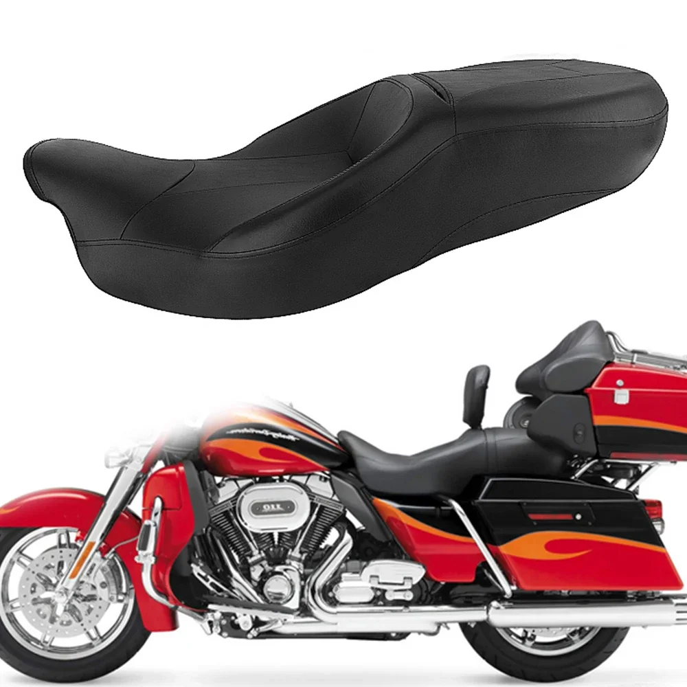 

Two-Up Motorcycle Driver Passenger Seat Pad Cushion For Harley Touring Road King Electra Street Glide Ultra Classic 2014-2020