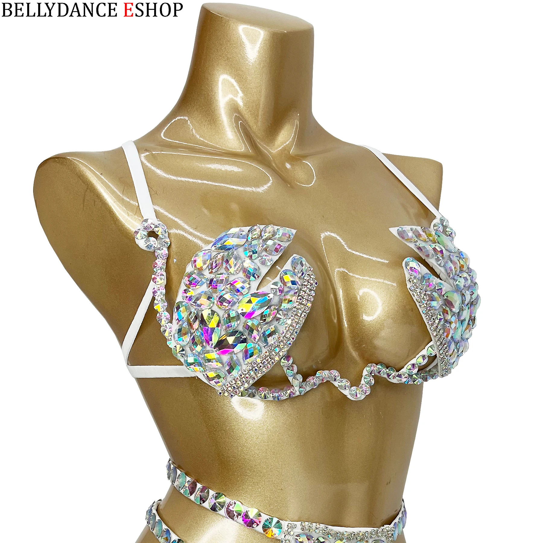 New Samba Carnival For Women Sexy Belly Dancing Wire Bra Bikini Set Outfits Rave Festival Nightclub Party Stage Lingerie Sets