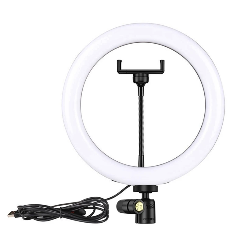 10-inch dimbaar ringlicht LED-ring Koud en warm Selfie Foto Live-uitzending Invullicht voor video Live-uitzending