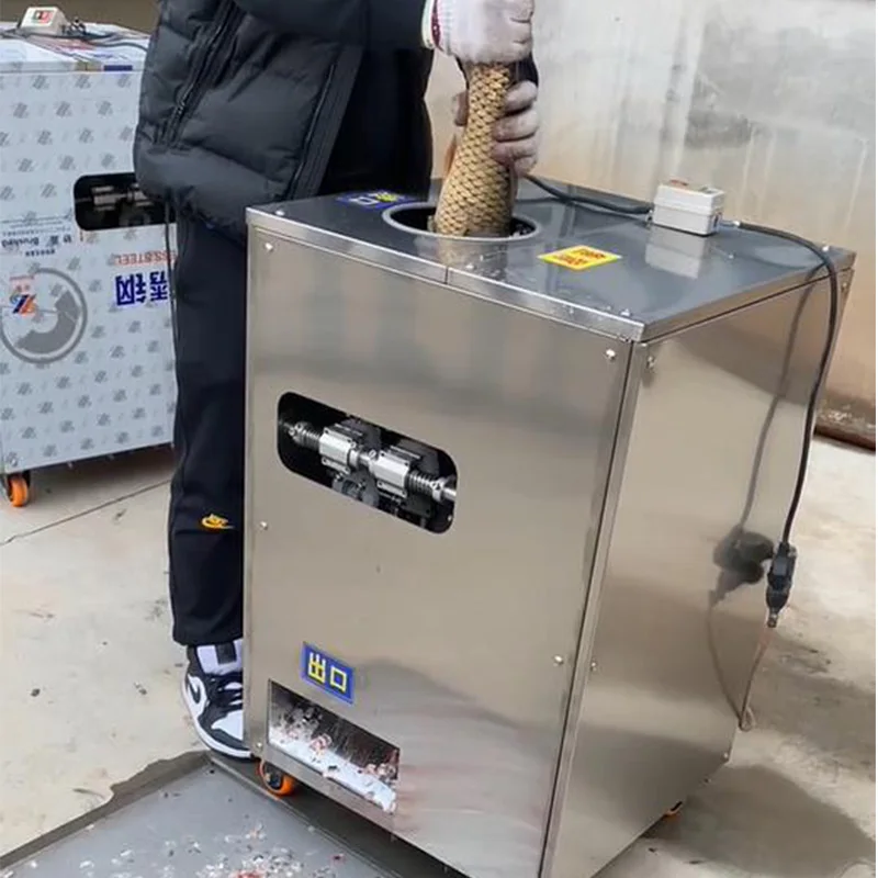 آلات قتل معالجة الأسماك من الفولاذ المقاوم للصدأ عالية الكفاءة أوتوماتيكية بالكامل مع بطن مفتوح وظهر #2