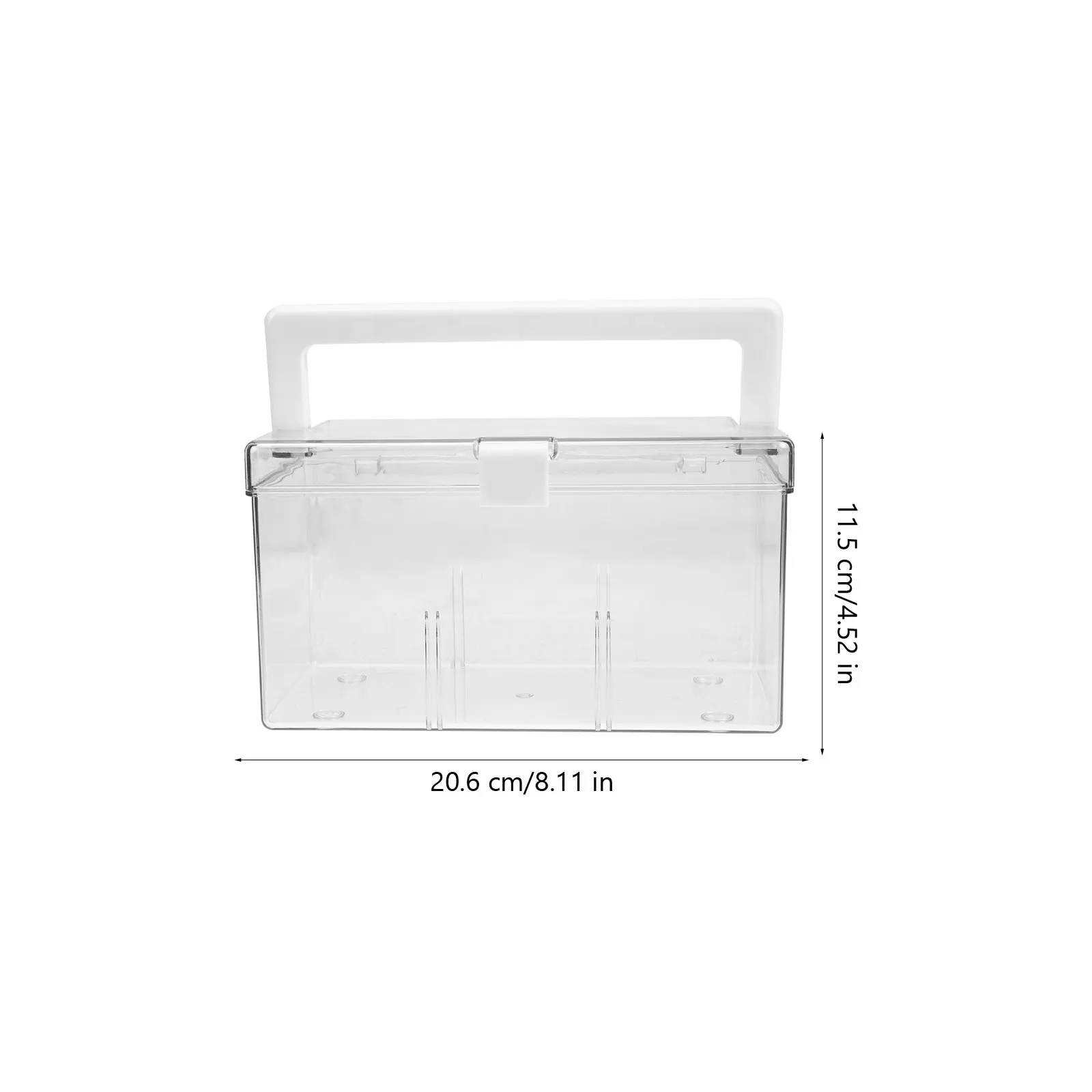 صندوق دواء بلاستيكي شفاف محمول للإسعافات الأولية حقيبة تخزين محمولة للسفر المنزلي صندوق إسعافات أولية فارغ