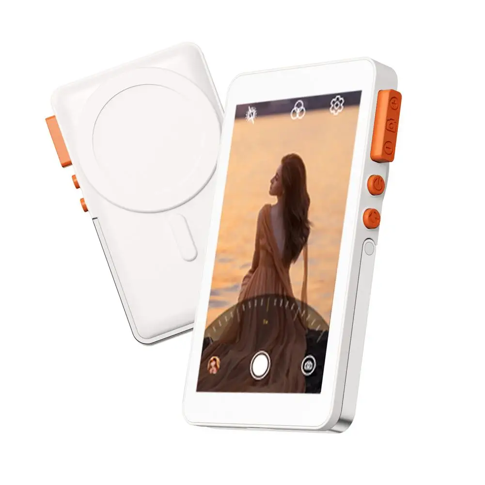 

Экран беспроводного монитора для селфи для iPhone Android Power Bank 4-уровневая задняя камера яркости для селфи Vlog без задержки Live S N8F6