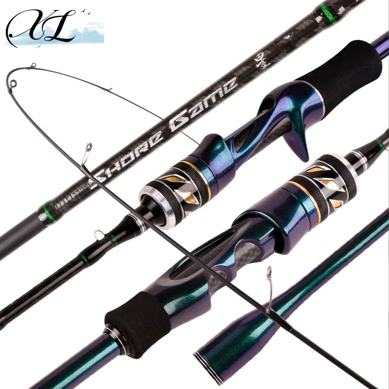 XZ Ultralight Trout Fishing Rod UL Carbon Fiber Spinning/Casting Fishing Poles BaitWT 2-8g LineWT 2-6LB Fast Action Fishing Rod