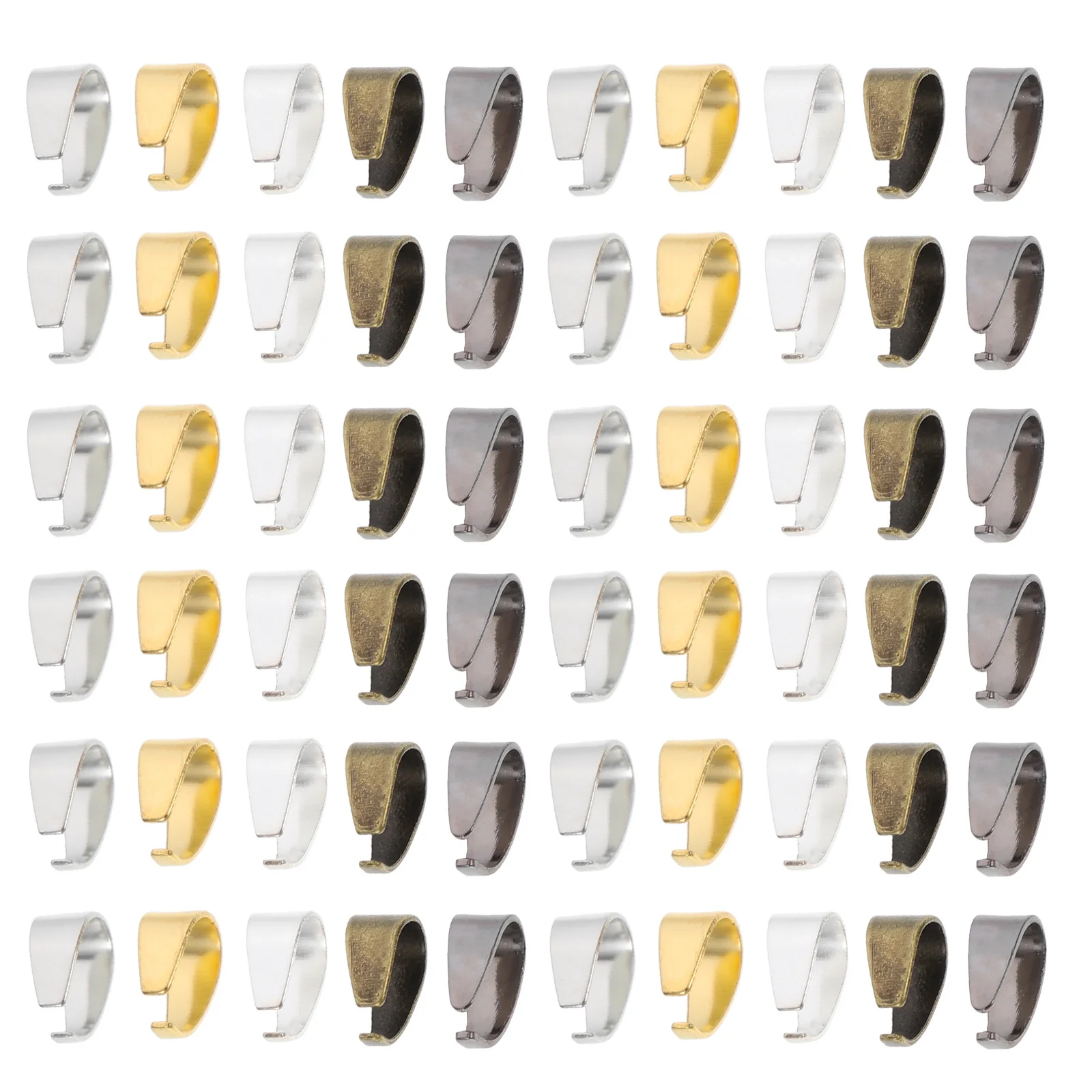 

500Pcs Vintage Iron Jewelry Pendant Connectors Clips for Necklace Bracelet DIY Jewelry Making Supplies Durable Chic