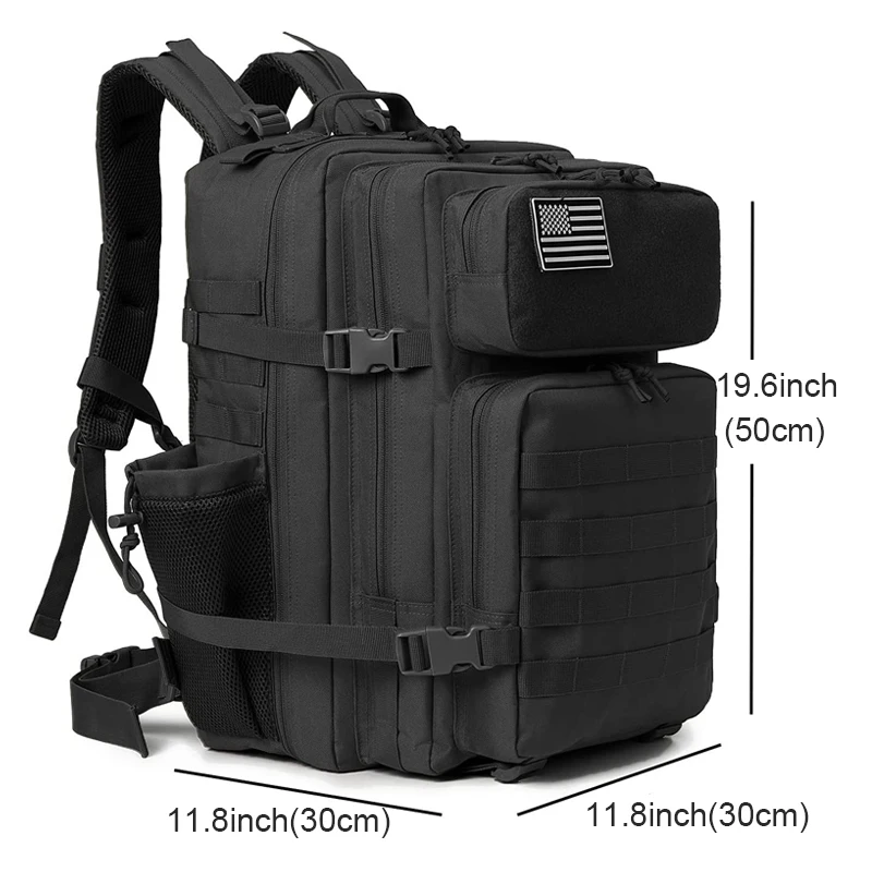 50L Camping Backpack Large Bag Tactical Travel Men's Hiking Shoulder Bags Outdoor Climbing Trekking Men Laptop Bag