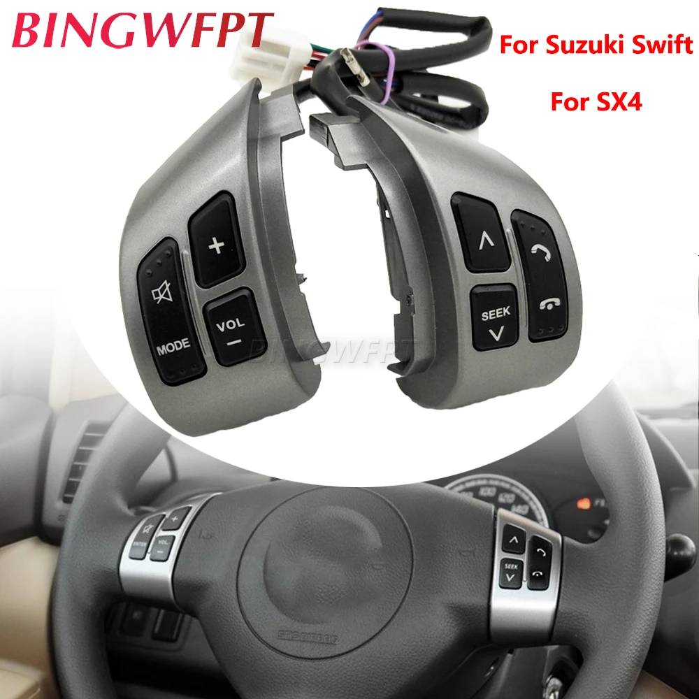 Good Quality For Suzuki Swift 2005-2016 For SX4 2006-2013 Combinatio Switch Multifunction Steering Wheel Audio Switch Button