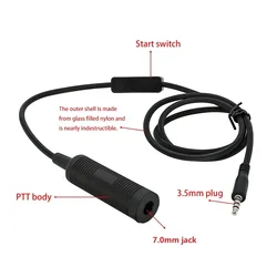 Tactical Headset Adapter Phone Plug 3.5 Mm Mini Phone PTT for COMTA / SORDI Headset MP3 Music Adapter Apple Samsung HTC Etc