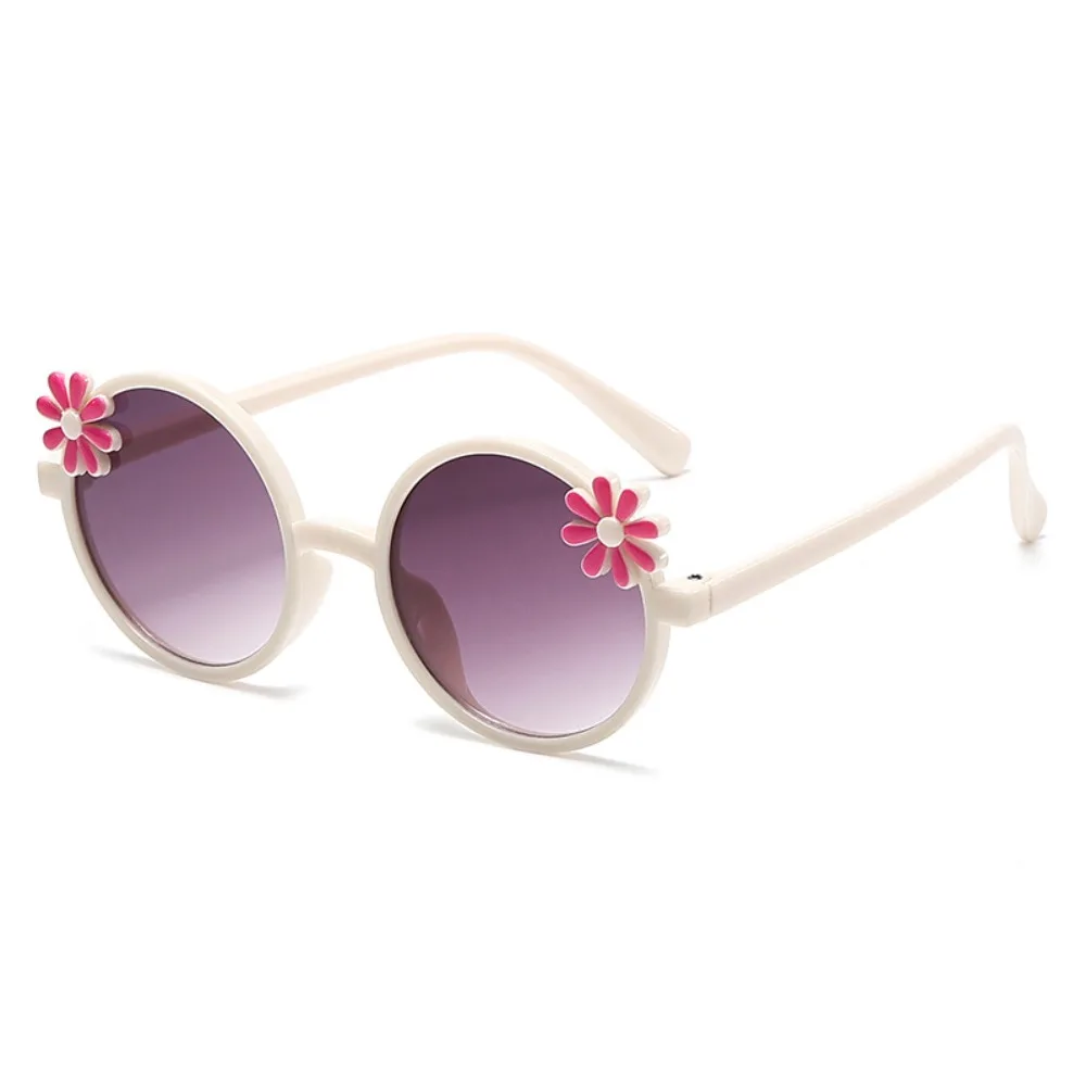 

Shades Flower Sunglasses Anti Radiation Glass Sun Protection Blocking Sunglasses Kid Sunglasses Round Frame Children Eyeglass