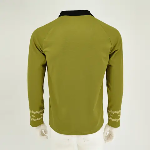 Cosplay TOS Kapten Kirk Guldskjortor Spock Blå Uniformer Röda Starfleet Toppar för Herrkappa Halloweenfest Rekvisita 11 best sales Star Trek: Ringarna - №8