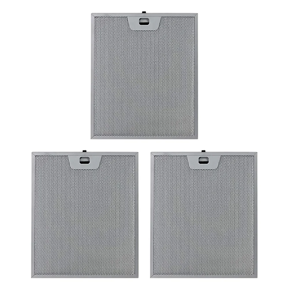 Home Cooking Range Hood Filter Exhaust Cartridge Three Piece Grease Filter Set Grease Filter 300mm X 250mm Easy Installation
