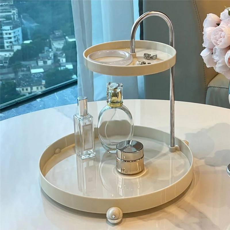 WORTHOWN-Vassoio organizer per trucco Cosmetici Gioielli Rossetto Cura della pelle Rack Profumo Orologio Occhiali Portachiavi Mensola da bagno