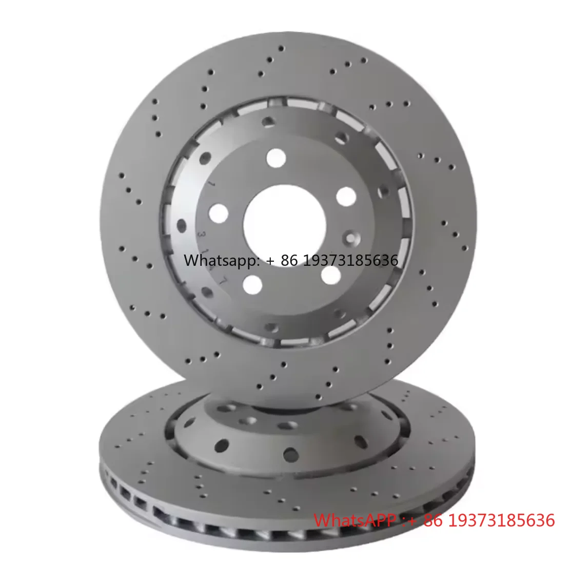 For Audi RS4 B7 Rear Left and Right Brake Discs 8E0615602D 8E0615601AB 324 Mm Pair