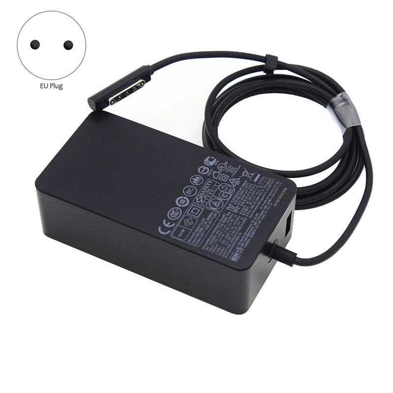 Pengisi daya cepat untuk Surface Pro 1 Pro 2 RT Windows 8, adaptor daya 12V 3,6 A 45W 1601 1536 1514