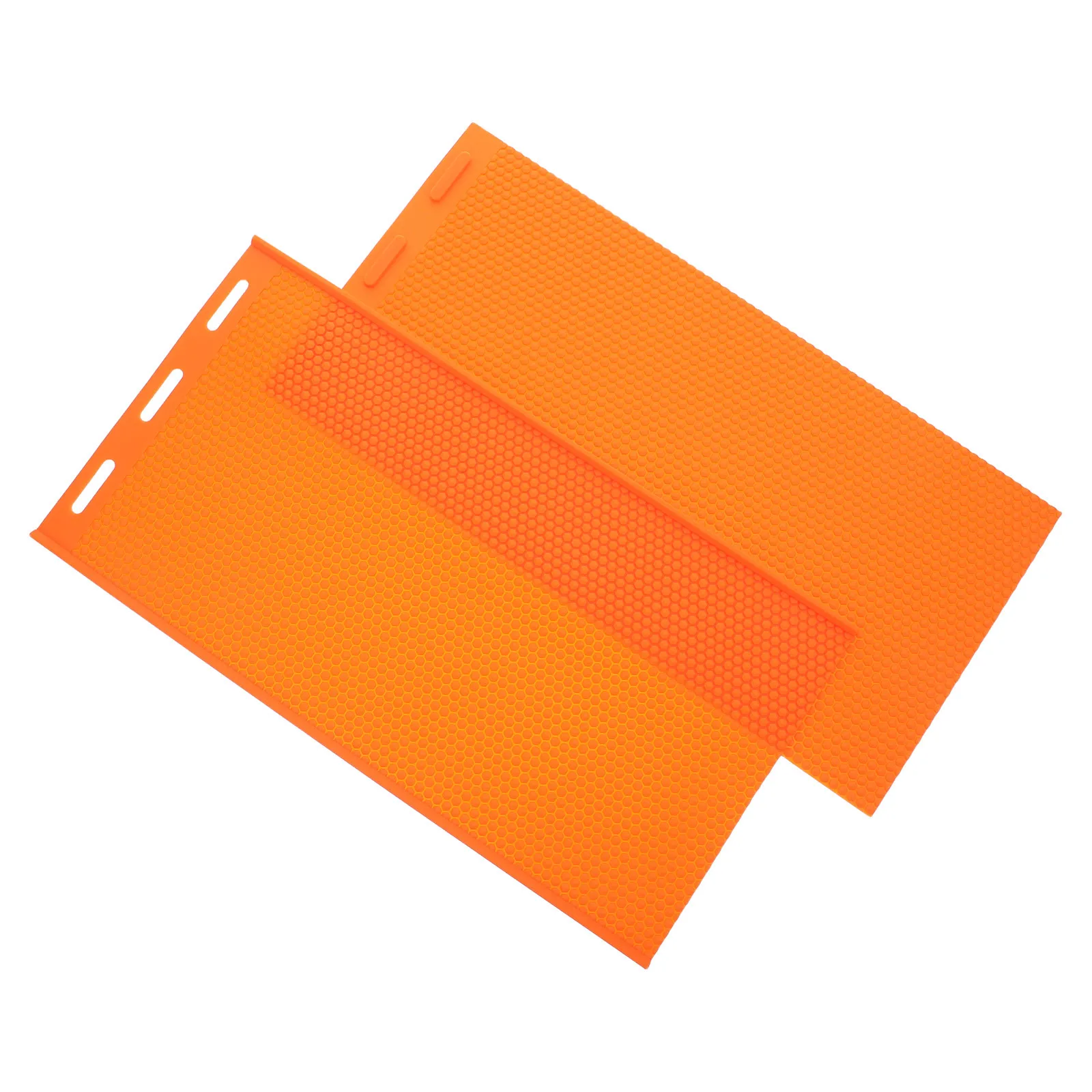 

Silicone Beeswax Press Mold Orange Beeswax Press Sheet Honeycomb Foundation Maker for Home Craft Beekeeping Supplies