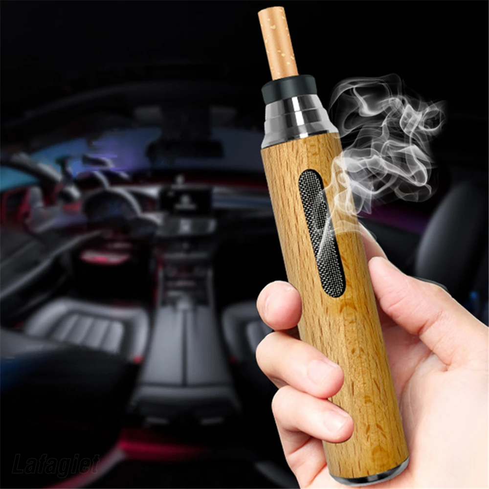 Wooden Cigarette Holder Ashtray For Car Use Tobacco Ash Collection Tray  Smoking Anti-dirty Cleanable Universal Cigarettes Filter