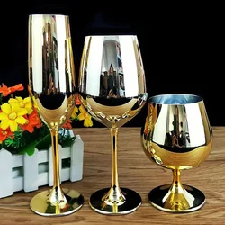 High Grade Crystal Glass Champagne Mug High Quality Electroplated Gold Glass Cup Drinking Glasses for Drinks Wineglass Wine Cups