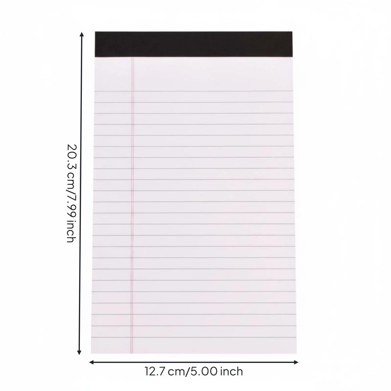 A5 Writing Pad with Margin Line for Task Lists and Presentations with Bright Pastel Colors for Organization