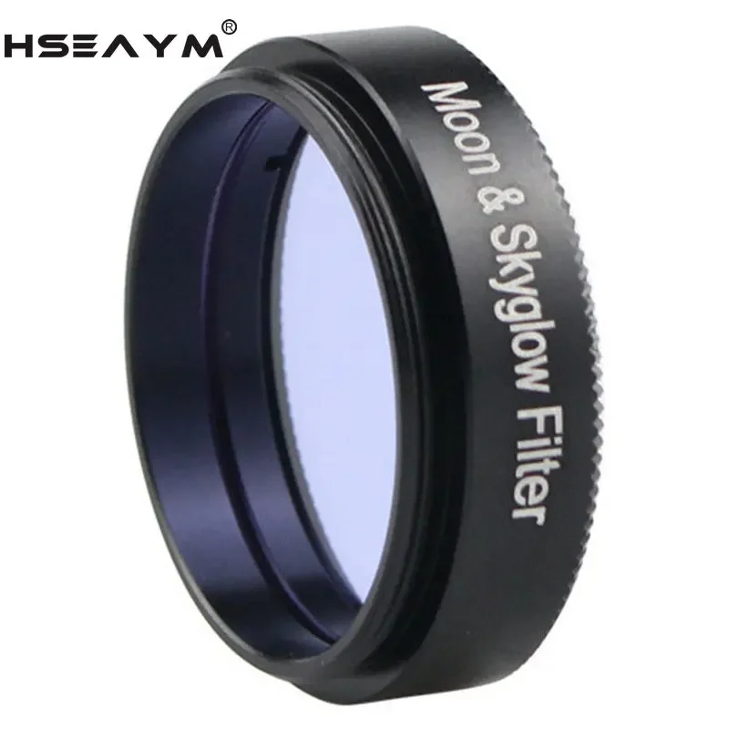 HSEAYM teleskop astronomi, lensa mata kaca optik ungu, Filter cahaya bulan dan langit 1.25 inci 31.7mm Aluminium