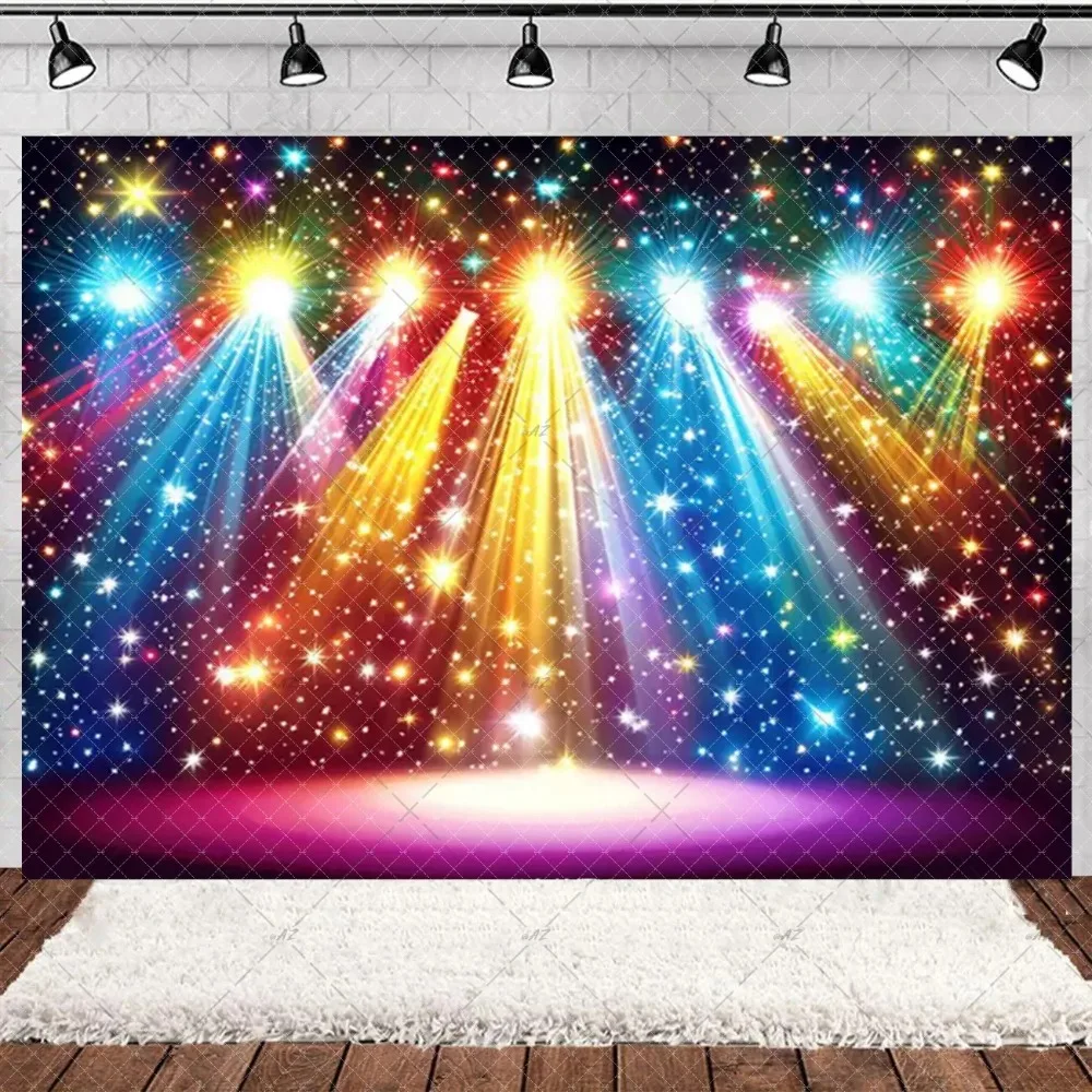 Sparkling Gold and Silver Ball Theme Banner Backdrop Cloth, Adult and Children's Birthday Party Decoration Photography Backdrop