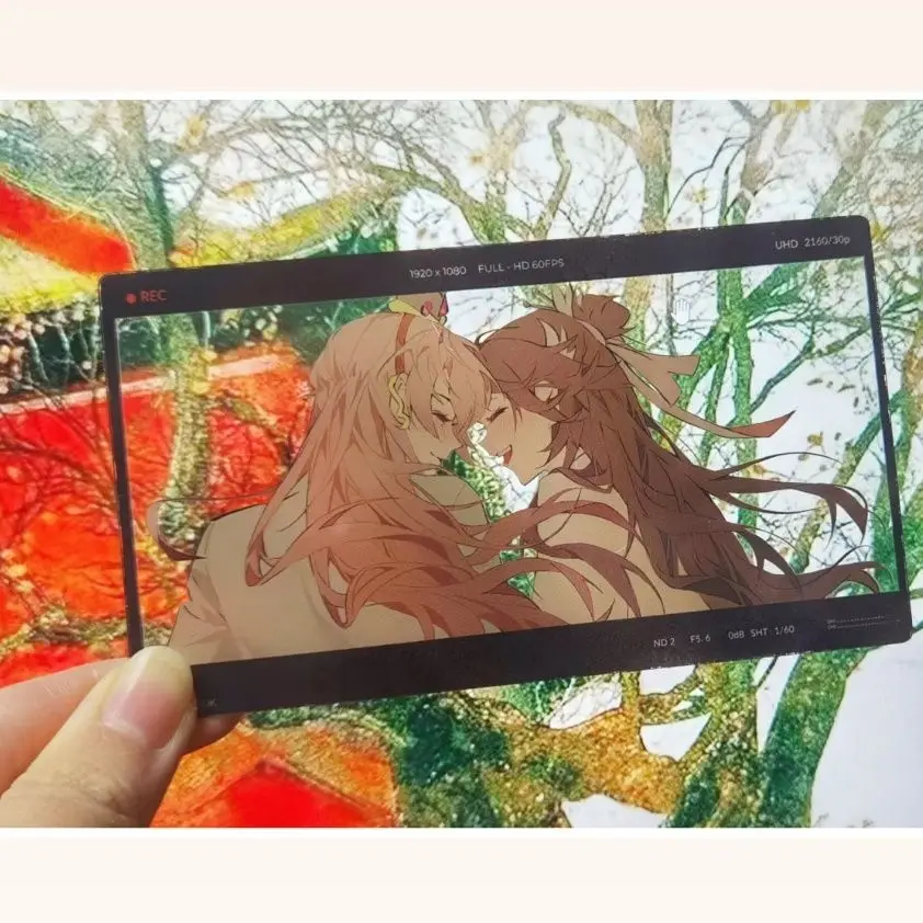 Cartão Transparente de Cartões Fotográficos Claros, Jogo de Anime, Figura Cinzas do Reino, Yuan Ji Shui, Sha, Cartão Acrílico