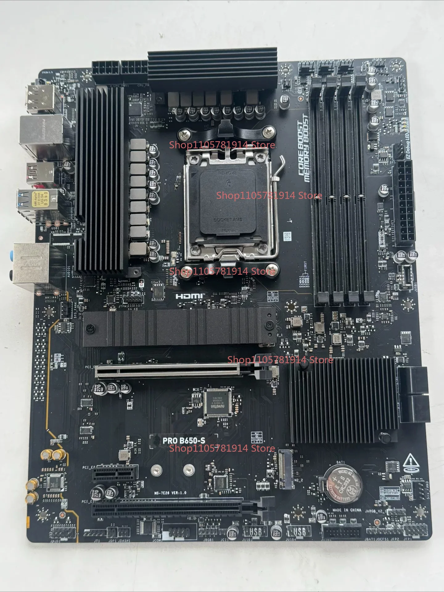 For MSI PRO B650-S Main Board ATX Large Board, Support Ryzen AMD7000-9000 Series, Memory DDR5