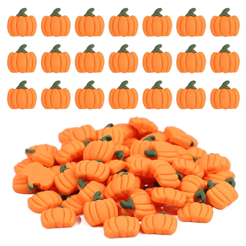 

20/50Pcs Mini Resin Pumpkins Miniatures Fake Vegetables for Thanksgiving Day Autumn Home DIY Craft Decoration Halloween Supplies