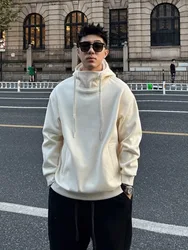 High quality men's fashion Solid color hoodie hoodie Long sleeve new in sweatshirt casual Harajuku street men's clothing