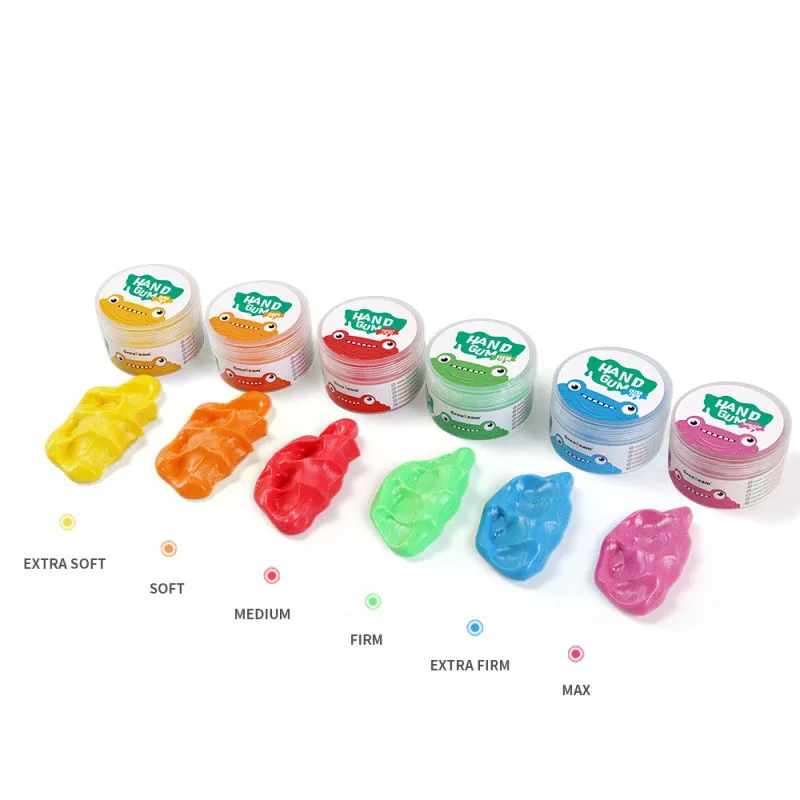 4~6pcs/set Rehabilitation Slime Supplies Hand Putty for Finger Recovery and Hand Strength Training Educational Toys