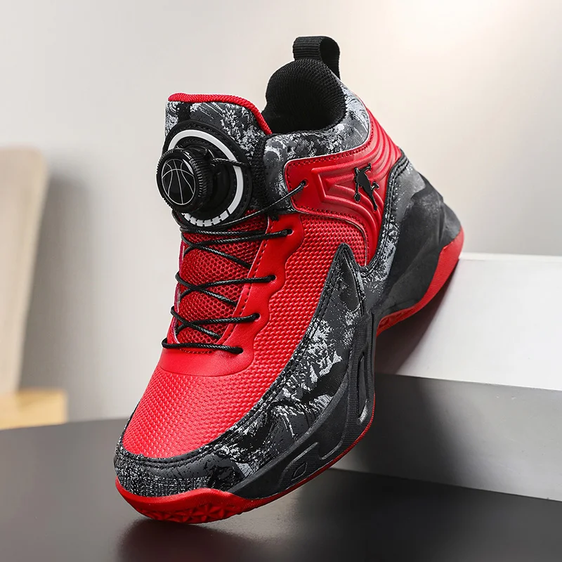 

Детские баскетбольные кроссовки. Нескользящие высокие баскетбольные армейские ботинки. Детские кроссовки с поддержкой щиколотки. Мягкие кроссовки на шнуровке.