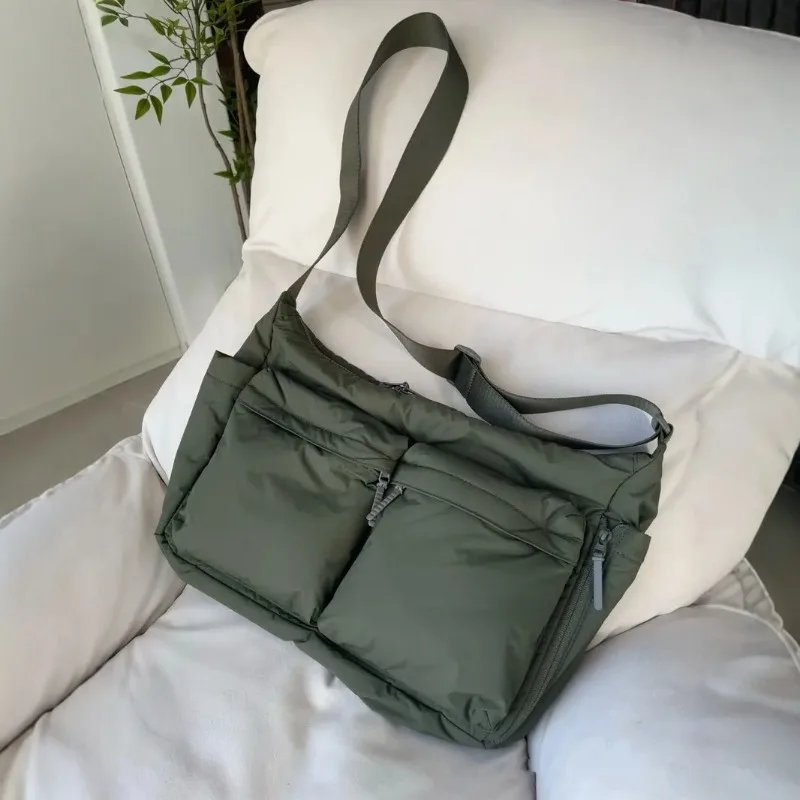 Top Quality Thickened Leisure Crossbody Bag Single Shoulder Bag Large Capacity Laptop Bag Multi Pocket Sports Bag for Men Women