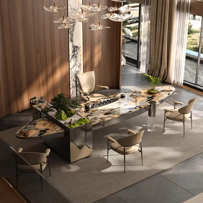Tray Stone Living Room Table Marble Chair Cooker Design Modern Tea Table Luxury Center Nordic Wohnzimmer Tisch Furniture Home