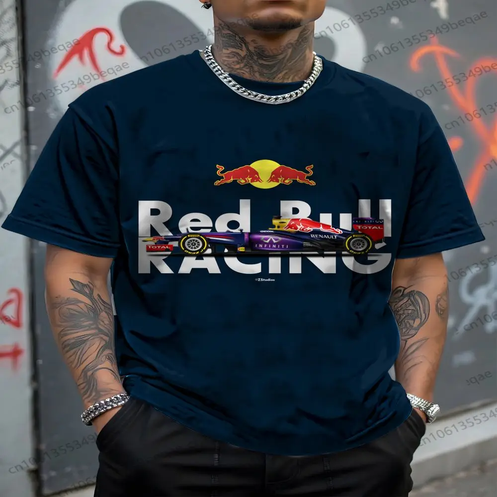 

Red Bull 2025 short-sleeved T-shirts for men and women: cycling T-shirts, breathable round neck, outdoor sports T-shirts