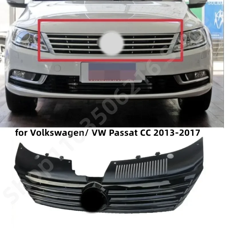 

Решетка радиатора для Volkswagen/ VW Passat CC 2013-2017, черная/серебристая