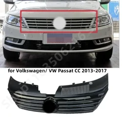 Black/silver Car Center Grille Front Bumper Honey Mesh Grill Radiator Grills for Volkswagen/ VW Passat CC 2013-2017