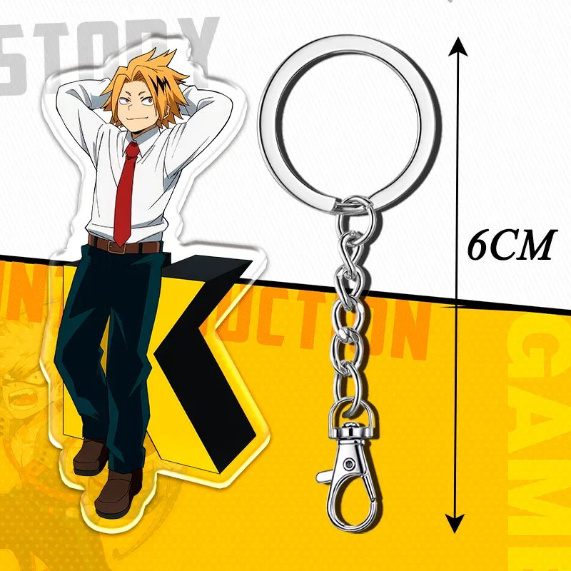 12cm My Hero Academia Acrylic Cute Keychain Student Backpack Key Accessories Anime Peripheral Accessories Children's Gifts