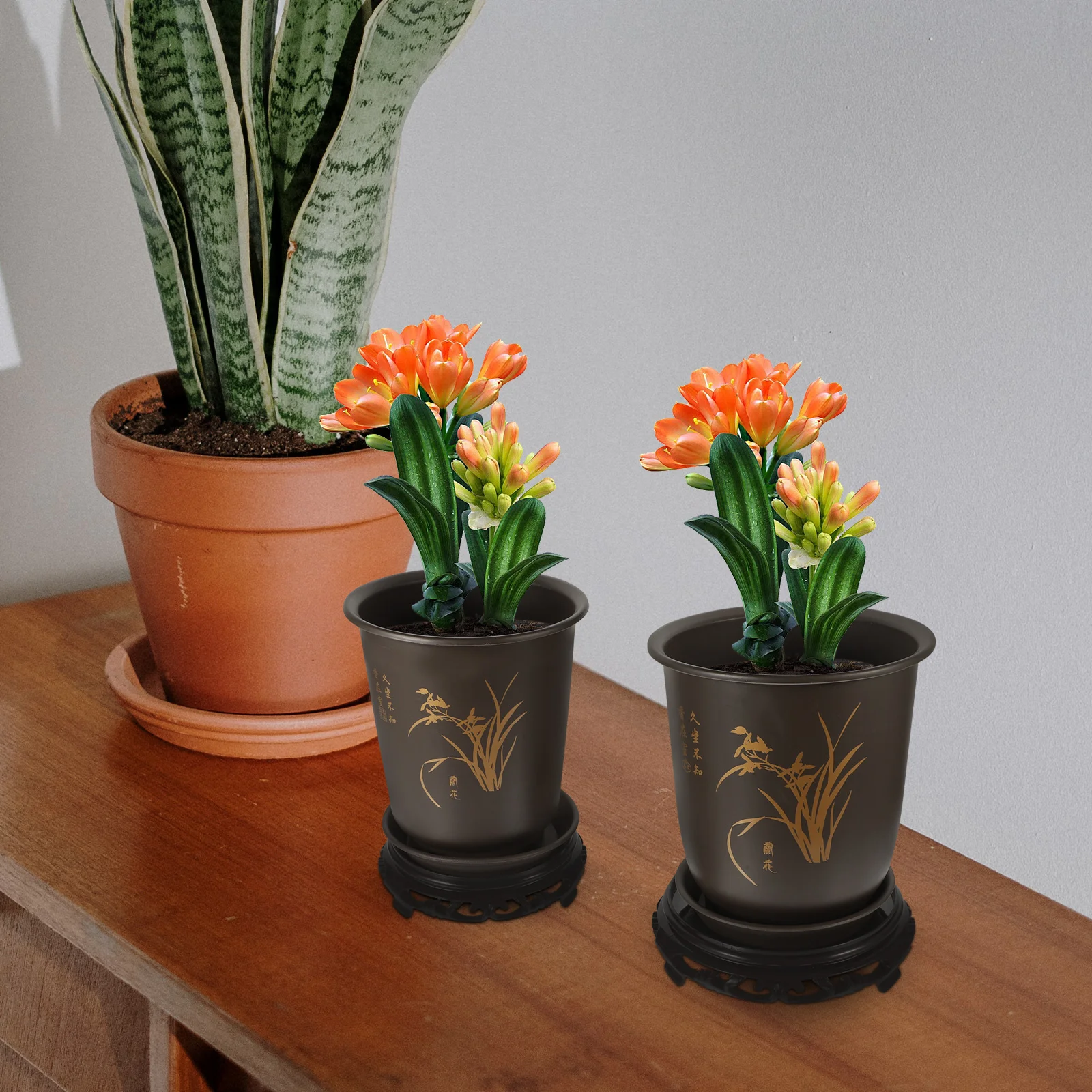 Flowerpot Indoor Planter Plastic Planting Pots Planters for Plants Orchid Flowerpots Durable Large House