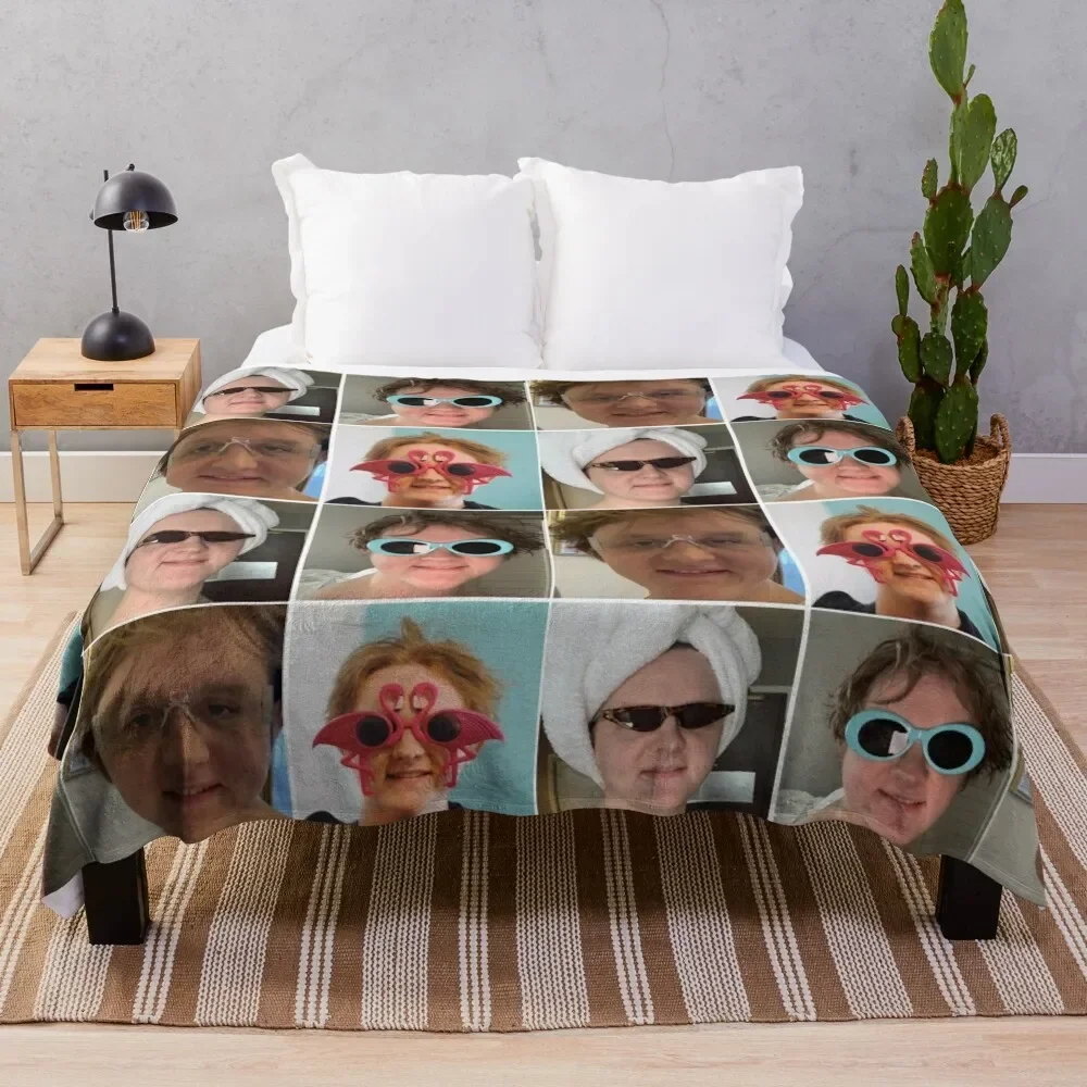 

Lewis Capaldi collage Throw Blanket Hairy Hairys funny gift Blankets