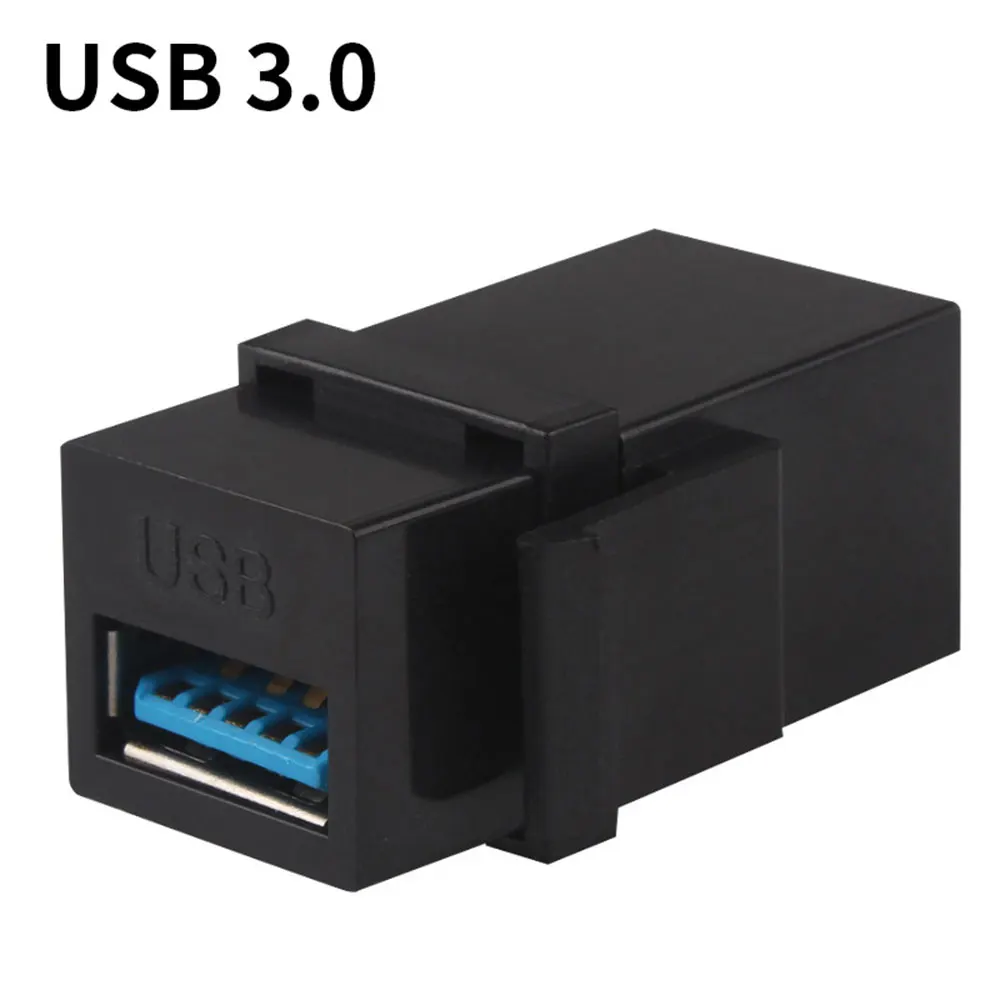 USB 3.0/2.0 Female to Female Extension Keystone Jack Coupler Connector Adapter Converter