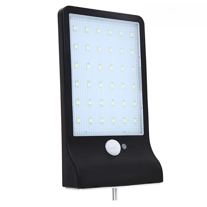 พลังงานแสงอาทิตย์ 36LED กลางแจ้งมนุษย์ Induction สวนสวนภูมิทัศน์ตกแต่งเสายาวโคมไฟติดผนังชนบทขนาดเล็ก Street LIGHT