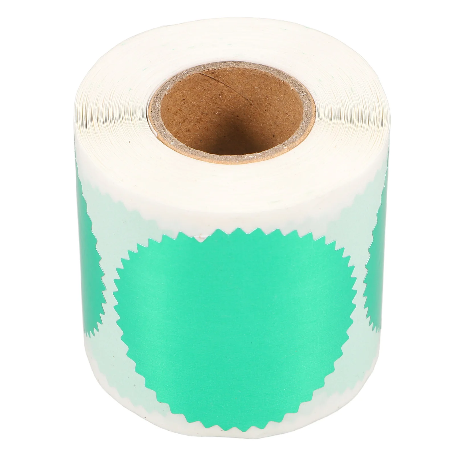 

250pcs Steel Stamp Labels Blank Metallic Green Embossing Stickers Scallop Edge For Certificate Award Seals Notary Embosser