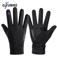 GTUBIKE Winter Cycling Gloves Men Gloves Touch Screen Windproof Sports Gloves Warm Thermal Fleece Running Ski Cycling Gloves