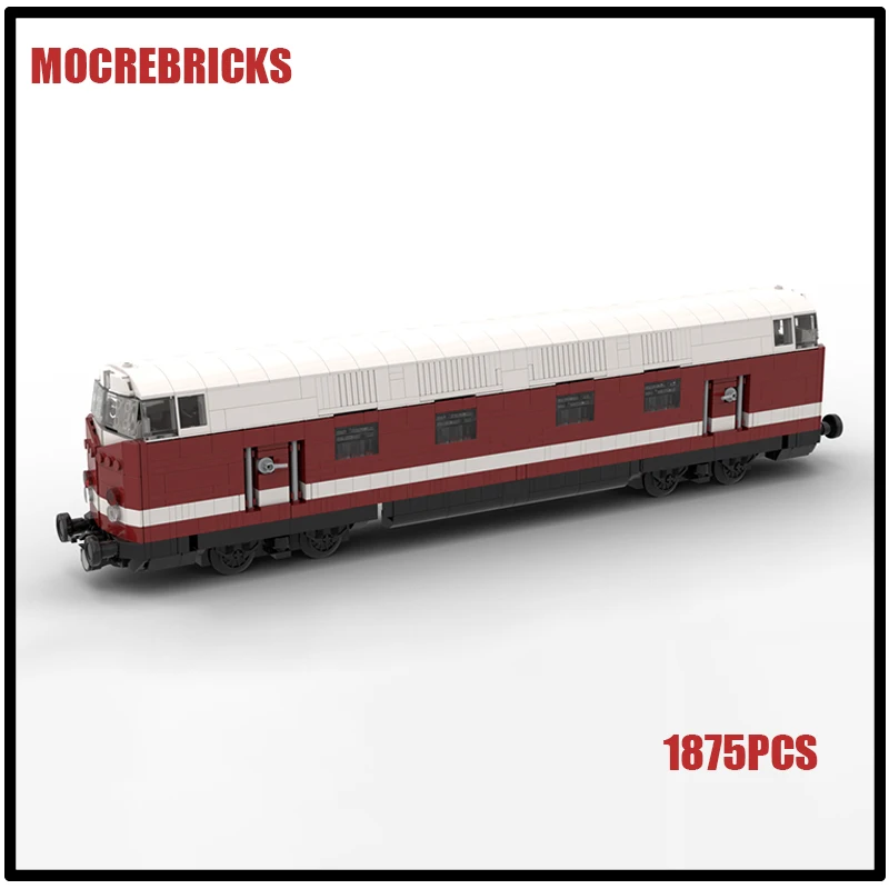 Urban Railway Train Series Br 118 DR Diesel Locomotives MOC Building Block Assembly Model Kid's DIY Bricks Toys Xmas Gifts