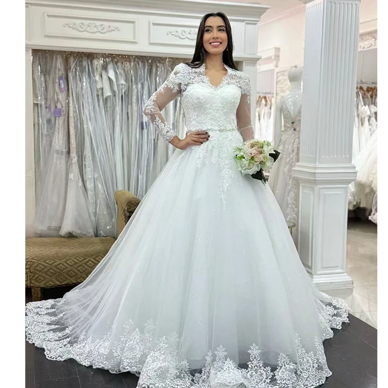 

Plus-Size Wedding Dress Organza With Embroidery Satin Curvy Bridal Gown Boatneck Sleeveless Customized Button Vestido De Novia