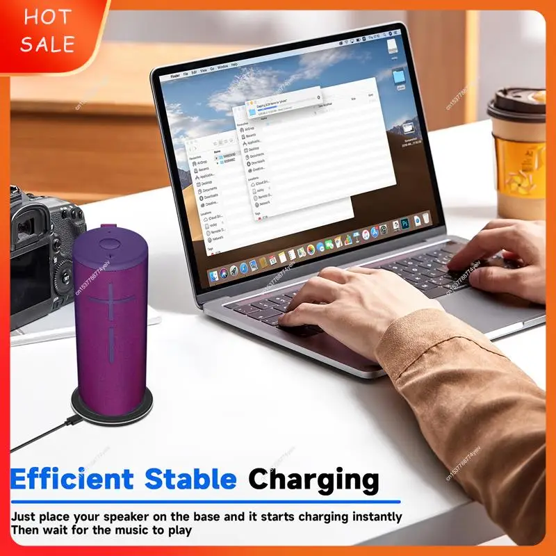 For Logitech Ultimate Ears UE Boom 3/UE Megaboom 3 Charging Dock Station Cradle With Type-C Cable Speaker Charger Pad A62X view 6