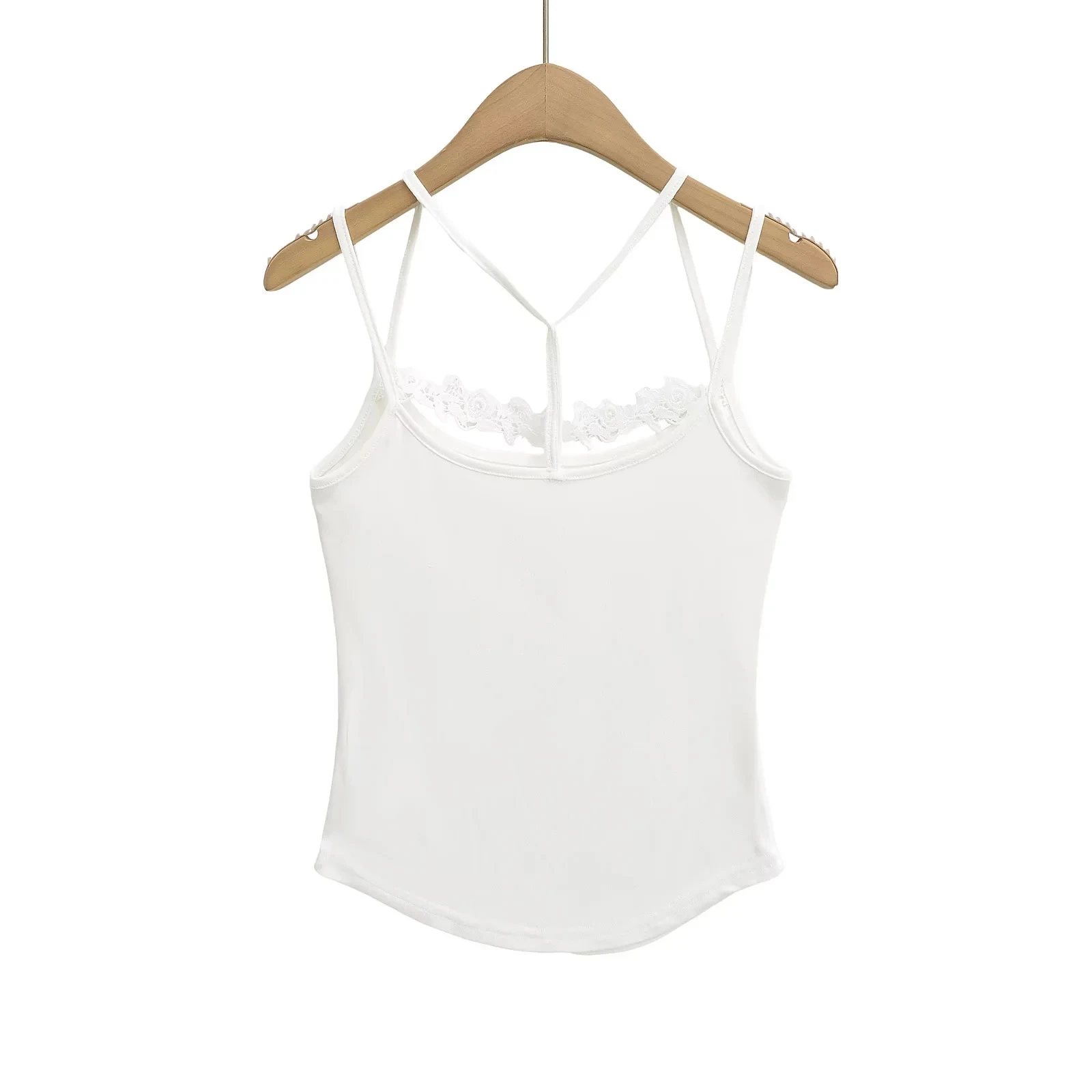 Pure Desire Sexy Girl White Lace Crop Top Women Summer Design Slimming ort Inner Wear Base Layer Hot Girl Tank Top