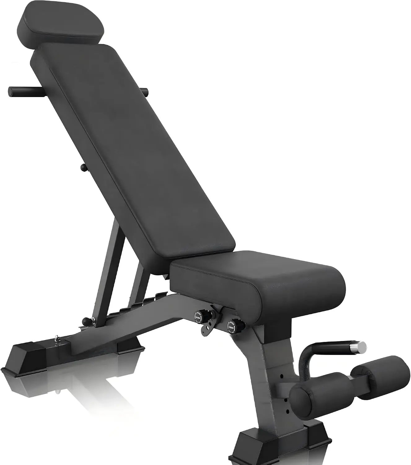 1300LB Weight Bench with Headrest, 90° Adjustable Incline Decline, Foldable for Home Gym Strength Training